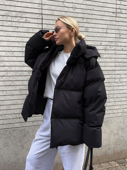 Women's Slim Insulated Down Coat - Warm Winter Jacket - ModishWorld