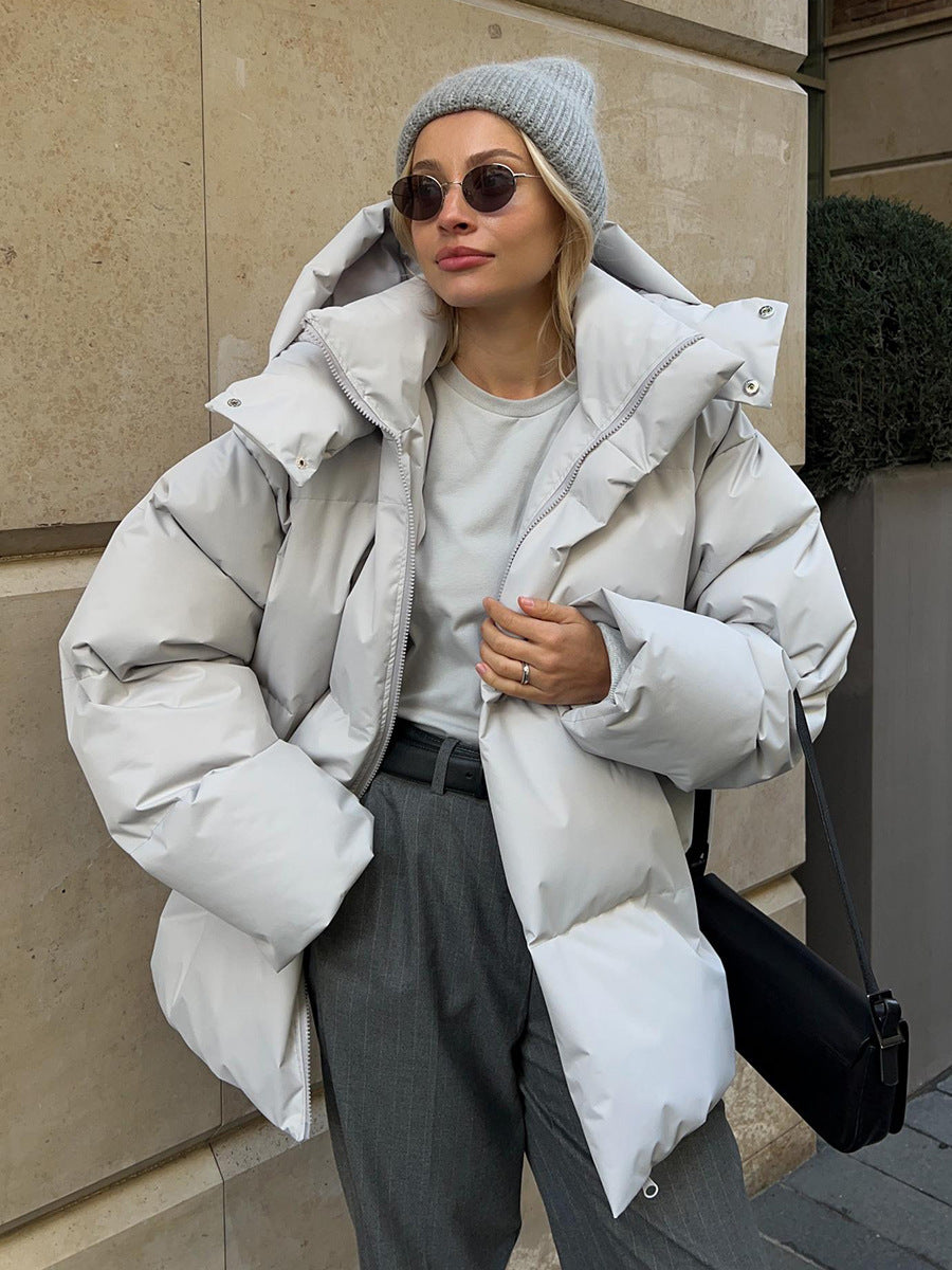 Women's Slim Insulated Down Coat - Warm Winter Jacket