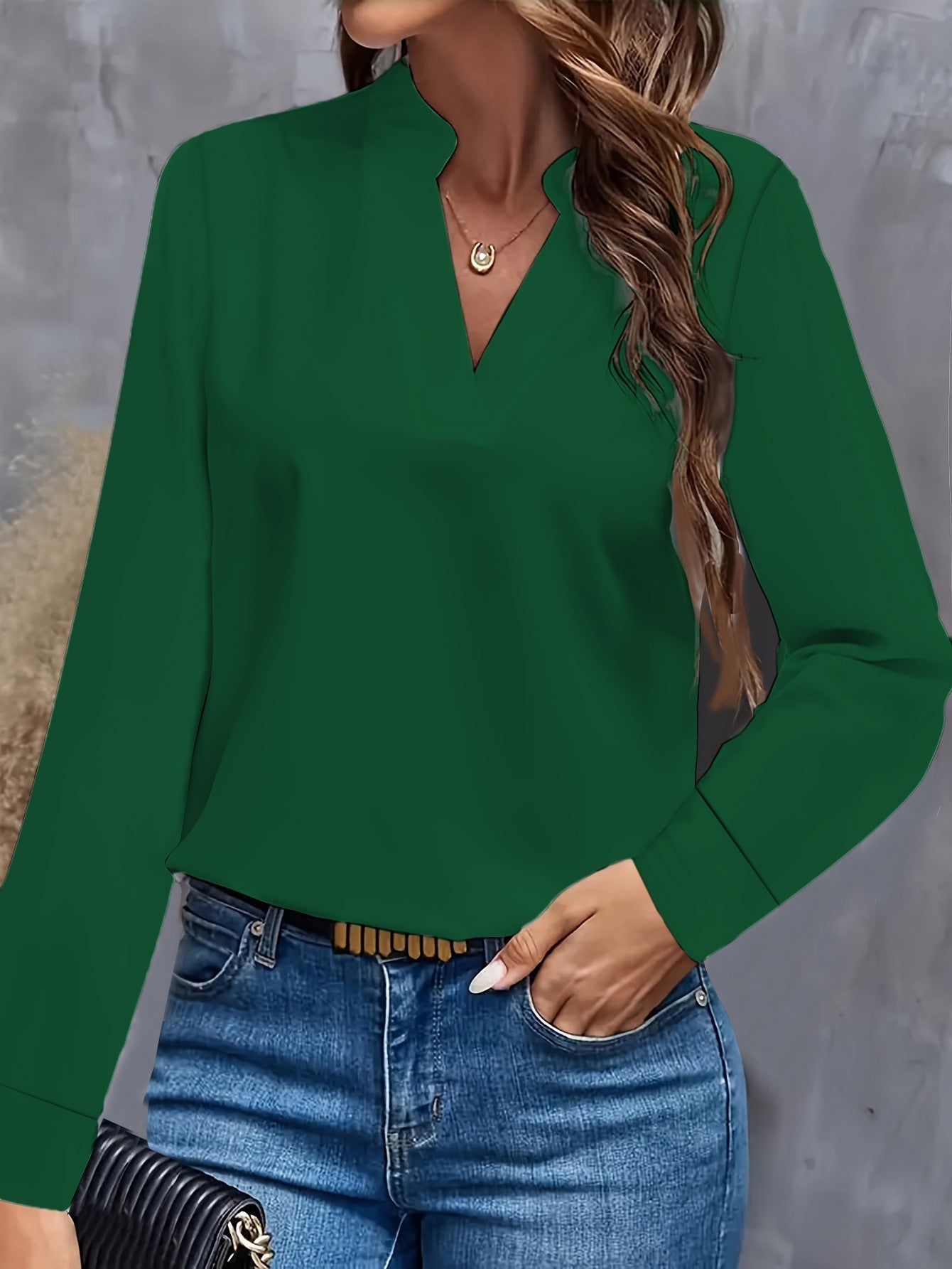 Women's Classic Soft V-Neck Top
