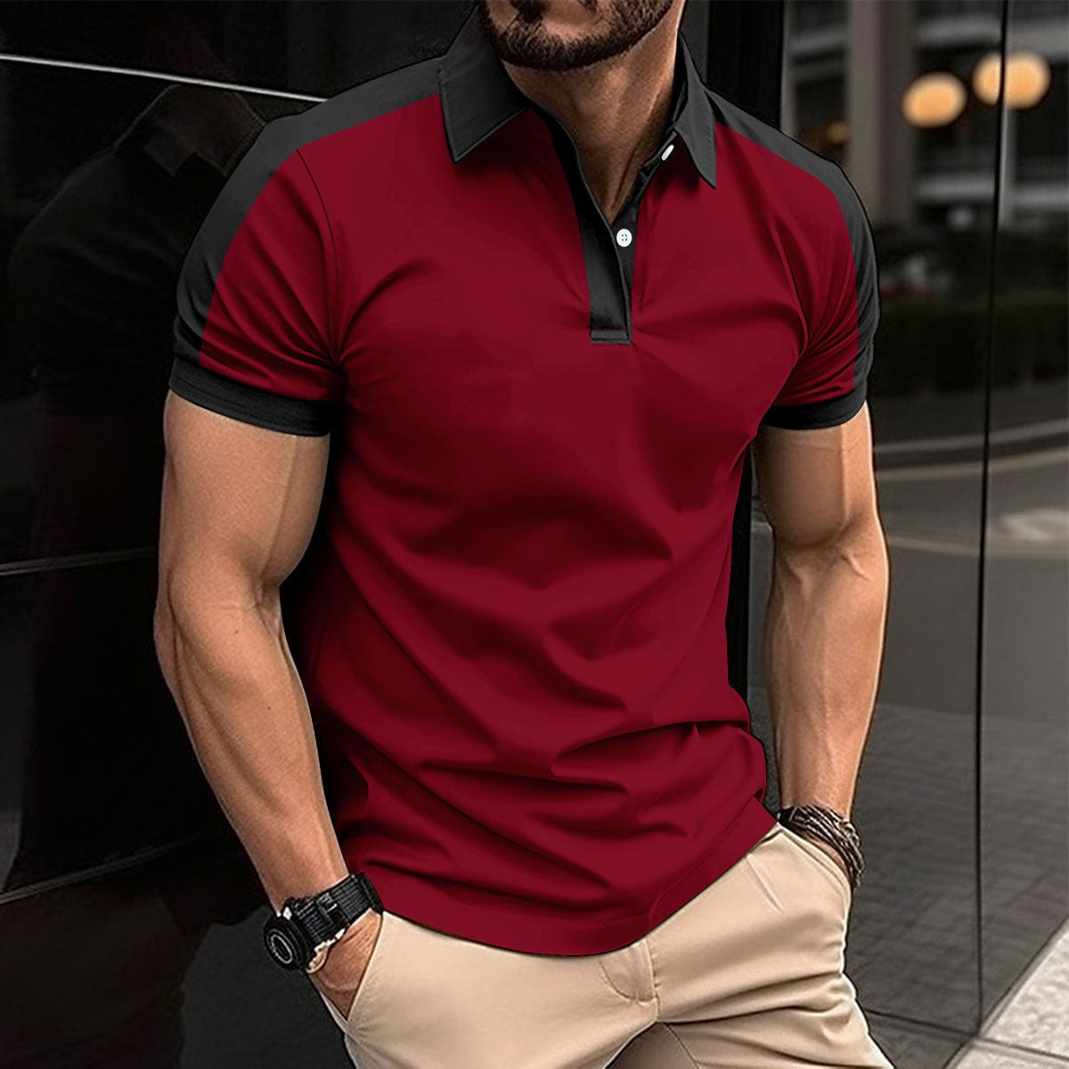 Fitted Mens Classic Polo Shirt