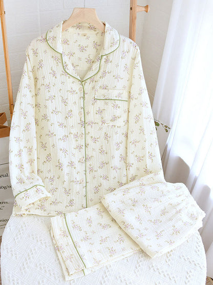 Women's Soft Floral Cotton Pajama Set