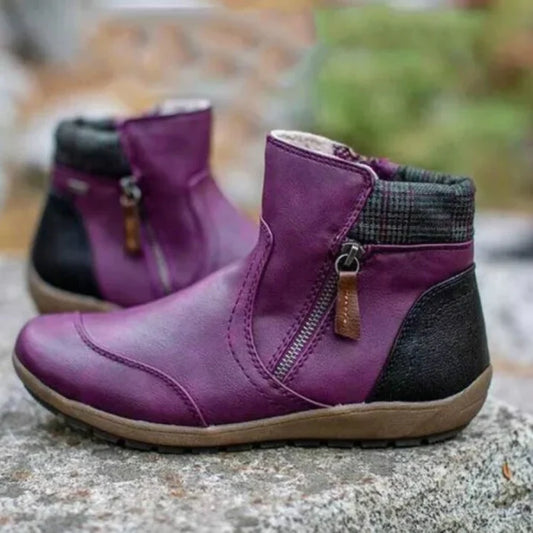Waterproof Women's Zip Up Ankle Boots - Modish World
