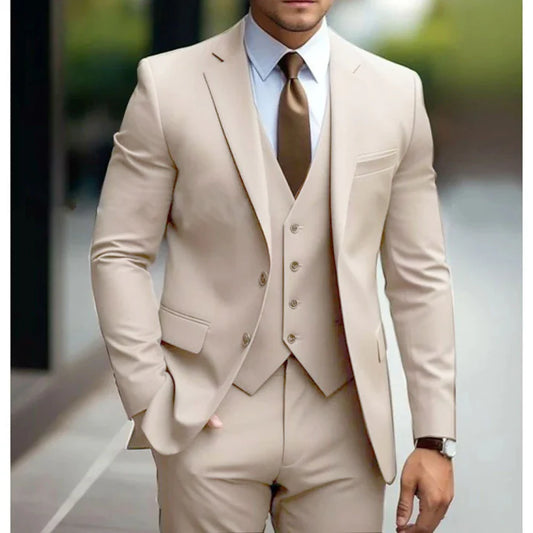 Classic Men's 3-Piece Formal Wedding Suit - Modish World