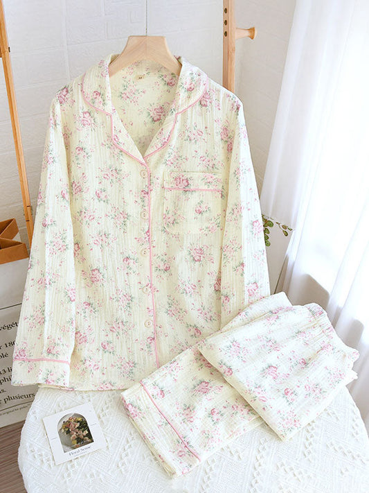 Women's Soft Floral Cotton Pajama Set - ModishWorld