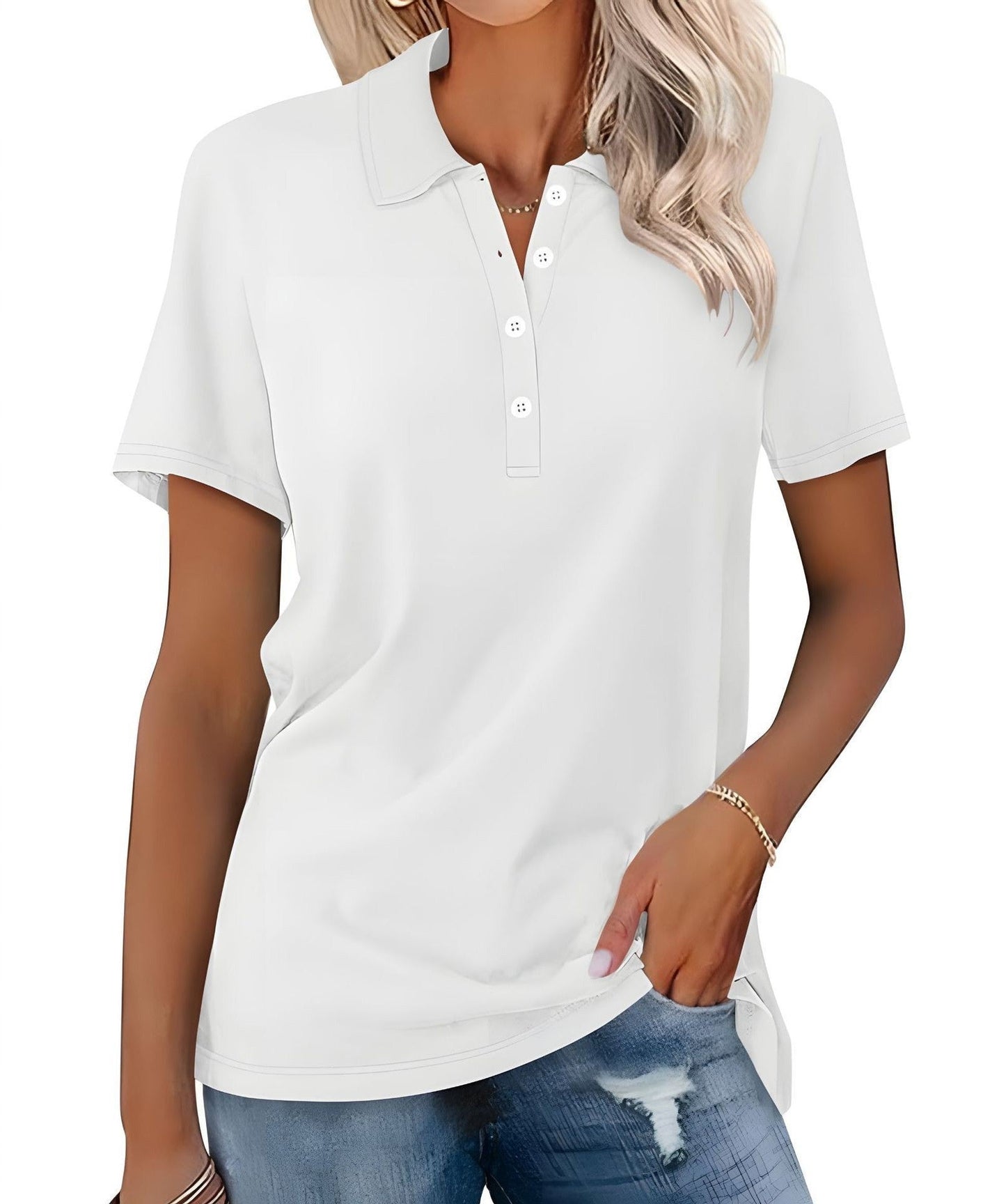Lightweight Comfortable Polo Shirt for Ladies