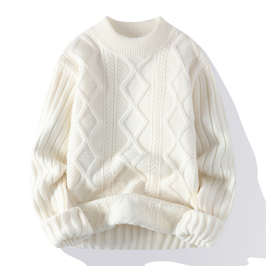Warm Men's Crew Neck Knit Sweater - Modish World