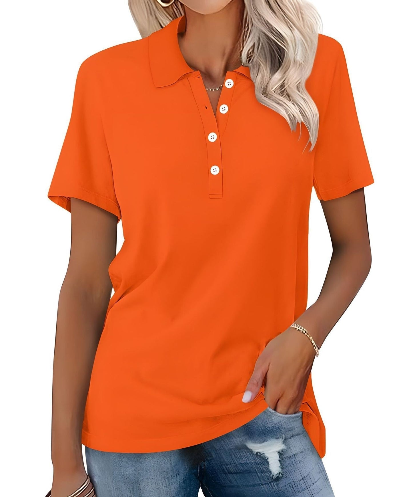 Lightweight Comfortable Polo Shirt for Ladies
