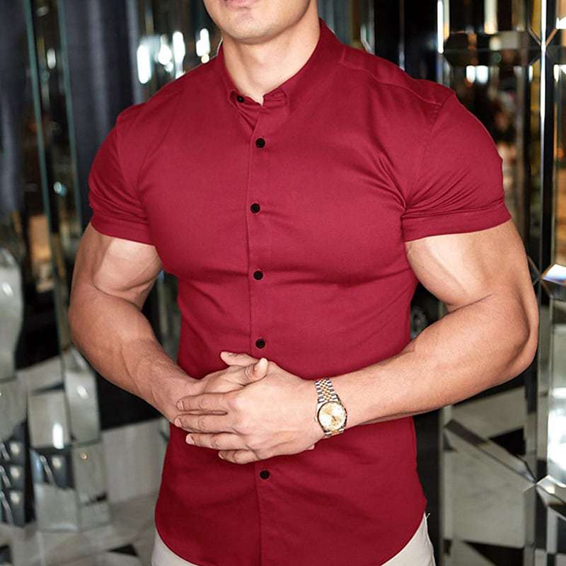 Slim Fit Casual Mens Short Sleeve Tee - ModishWorld