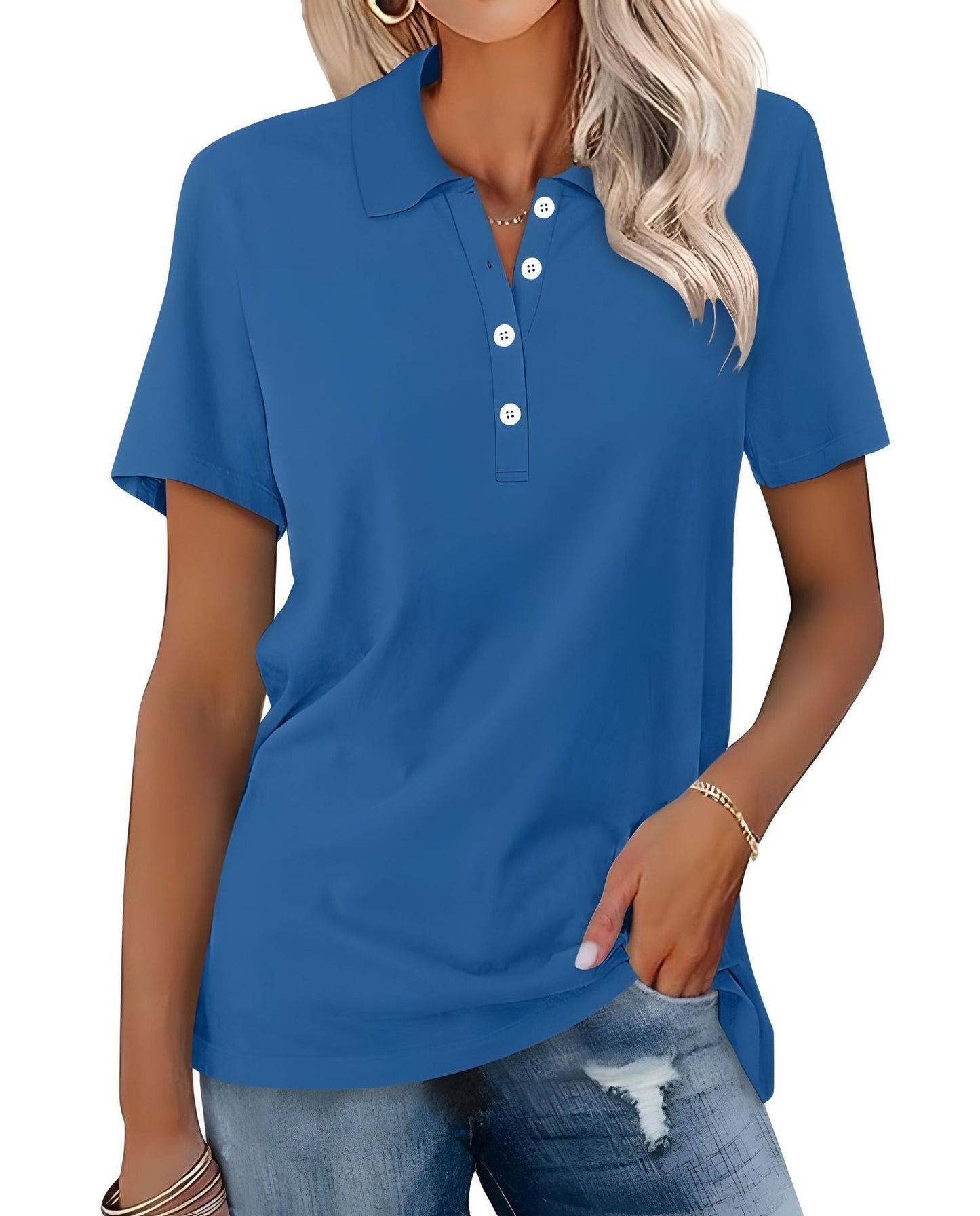 Lightweight Comfortable Polo Shirt for Ladies