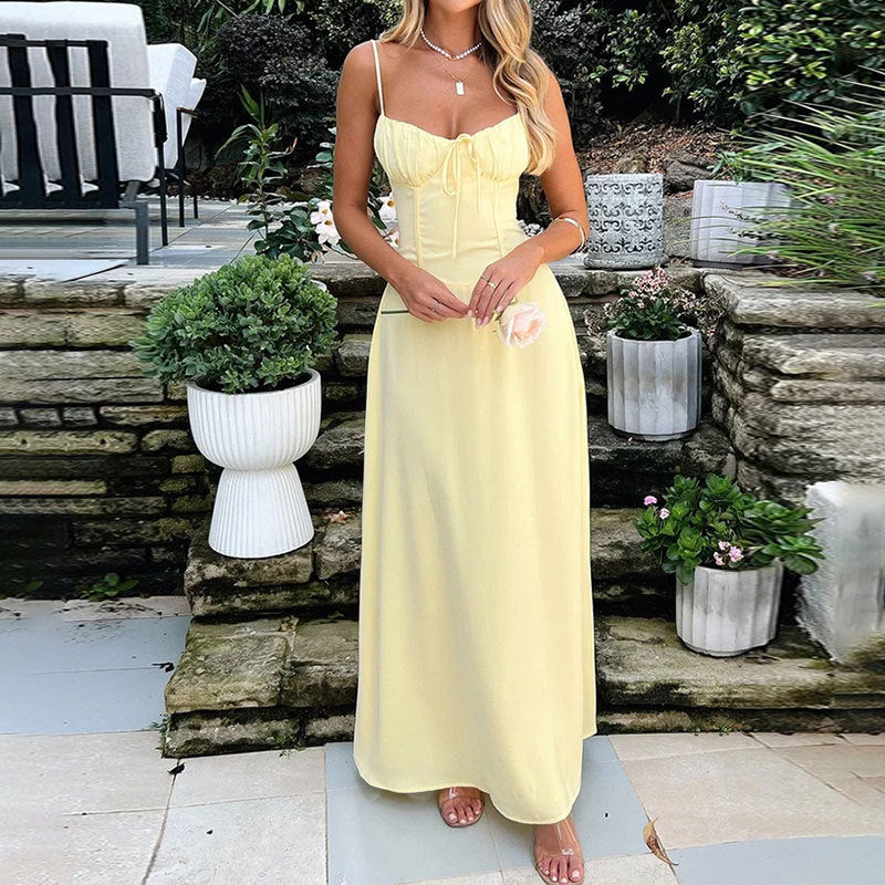 Flowy Long Sleeve Maxi Dress for Ladies