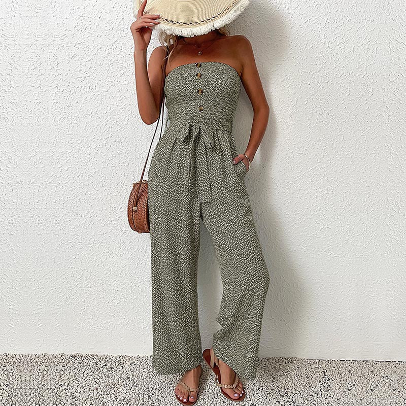 Women's Sleeveless Loose-Fit Jumpsuit - Easy Summer Wear