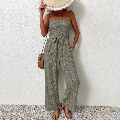 Women's Sleeveless Loose-Fit Jumpsuit - Easy Summer Wear