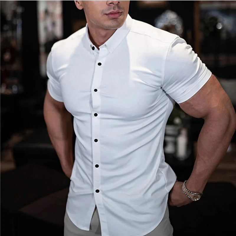 Slim Fit Casual Mens Short Sleeve Tee