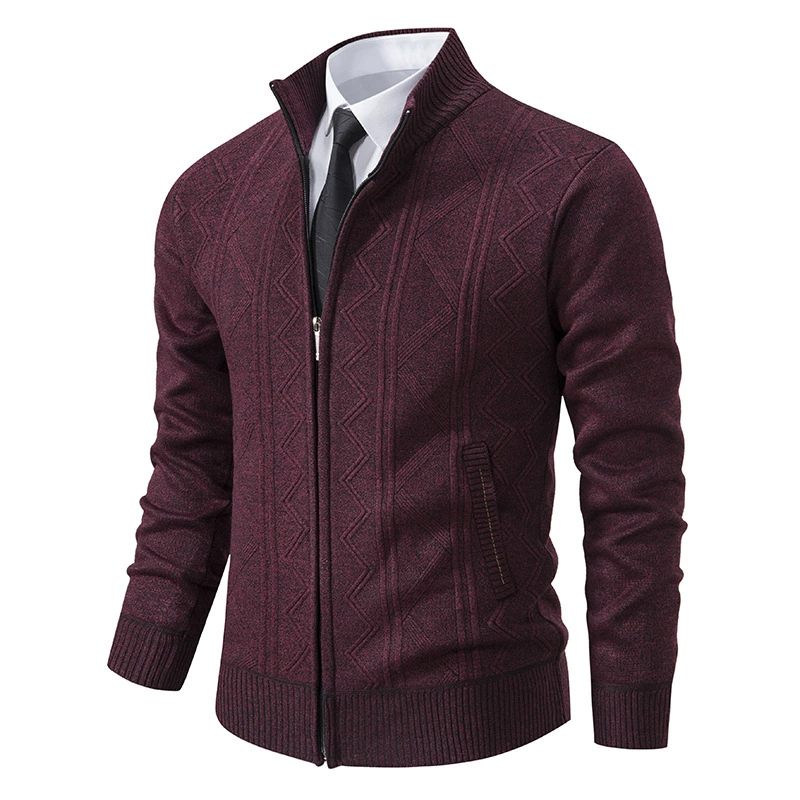 Warm Padded Men's Knit Coat