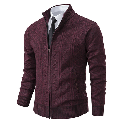 Warm Padded Men's Knit Coat