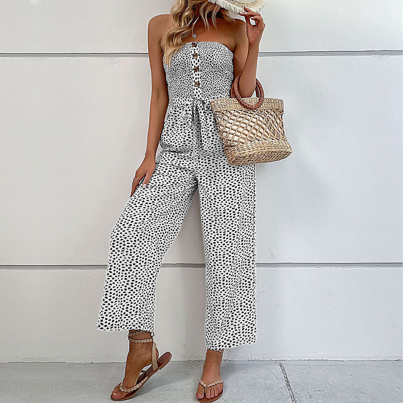 Women's Sleeveless Loose-Fit Jumpsuit - Easy Summer Wear