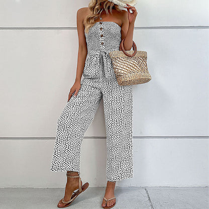 Women's Sleeveless Loose-Fit Jumpsuit - Easy Summer Wear