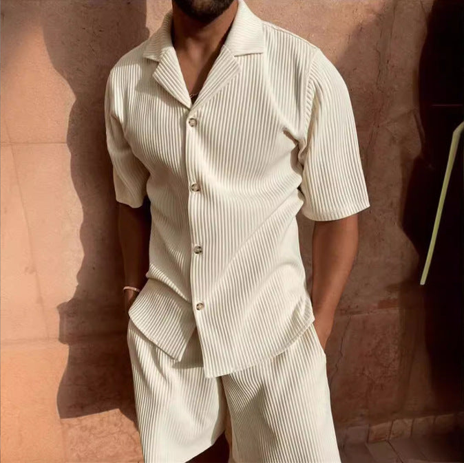 Relaxed Fit Shirt and Shorts Combo for Men - ModishWorld