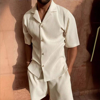 Relaxed Fit Shirt and Shorts Combo for Men - ModishWorld