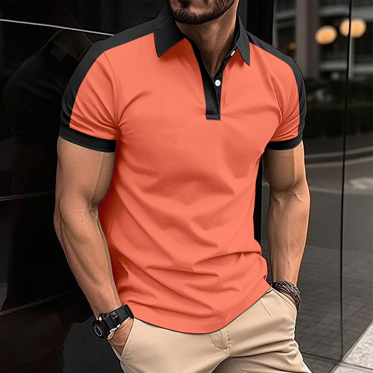 Fitted Mens Classic Polo Shirt