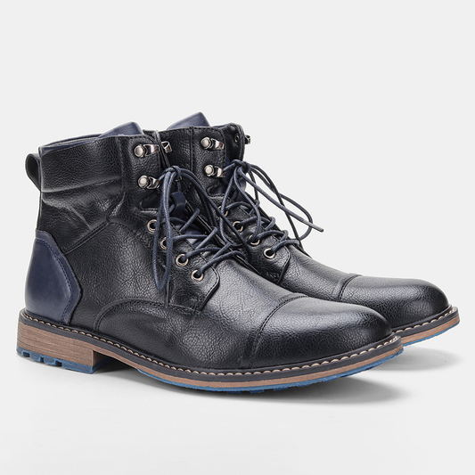 Classic Men's Ankle Boots Brown Lace Up - Modish World