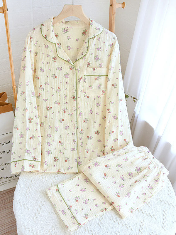 Women's Soft Floral Cotton Pajama Set