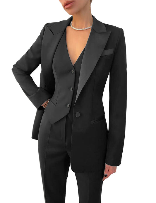 Classic 3-Piece Formal Ladies Suit Set - ModishWorld