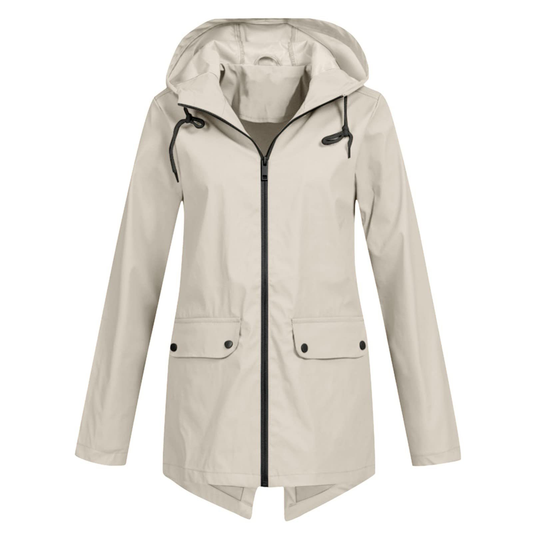 Waterproof Hooded Women's Rain Jacket - ModishWorld