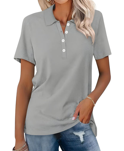 Lightweight Comfortable Polo Shirt for Ladies - ModishWorld