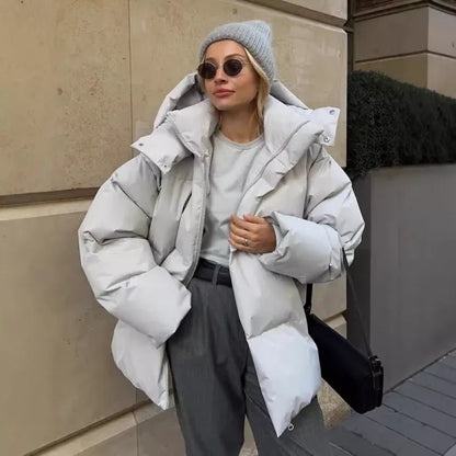 Warm Women's Quilted Down Parka Jacket