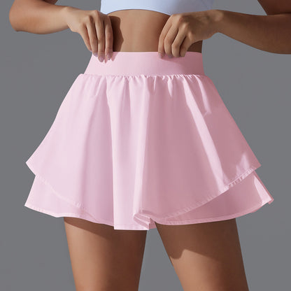 Women's Athletic High Waisted Tennis Skort - Moisture Wicking