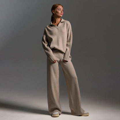Feminine Crew Neck Wool Sweater - ModishWorld