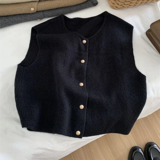 Warm Thick Knitted Vest for Women - ModishWorld