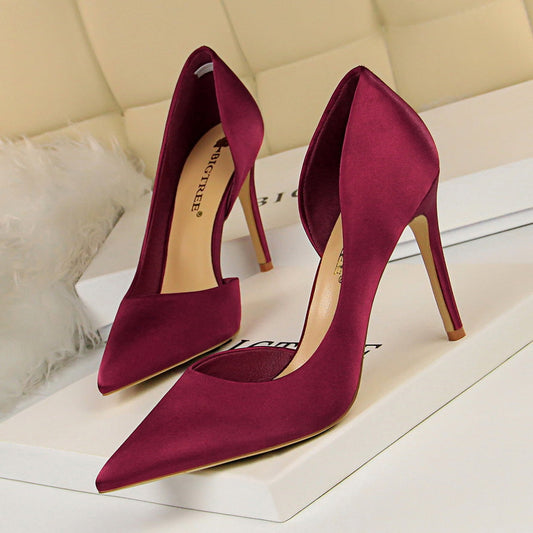 Women's High Heel Sandals with Pointed Toes and Sleek Design - Modish World