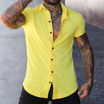 Slim Fit Casual Mens Short Sleeve Tee