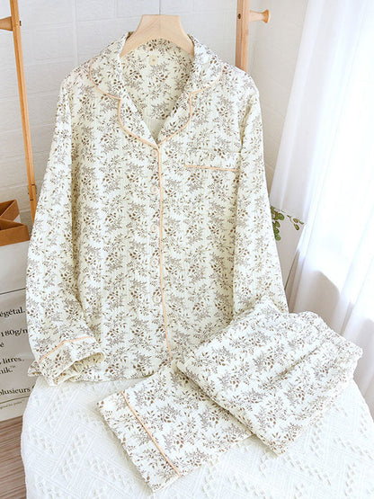 Women's Soft Floral Cotton Pajama Set