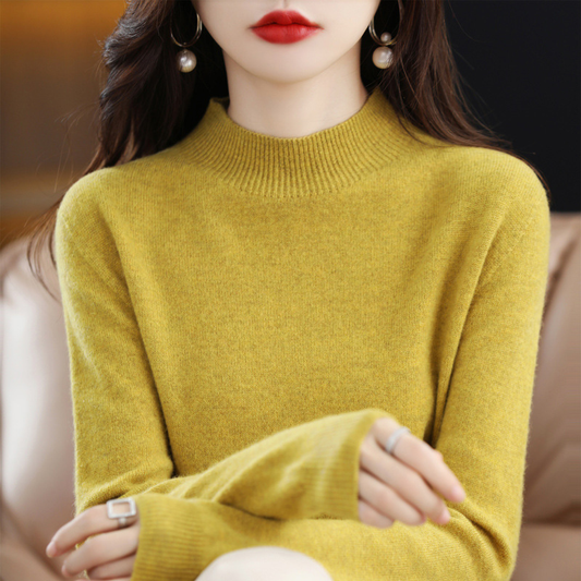 Classic Fit Women's Knit Crew Neck Sweater - Modish World