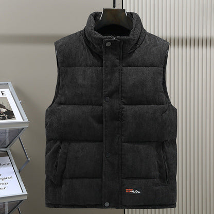 Men's Padded Vest - Thick Quilted Gilet
