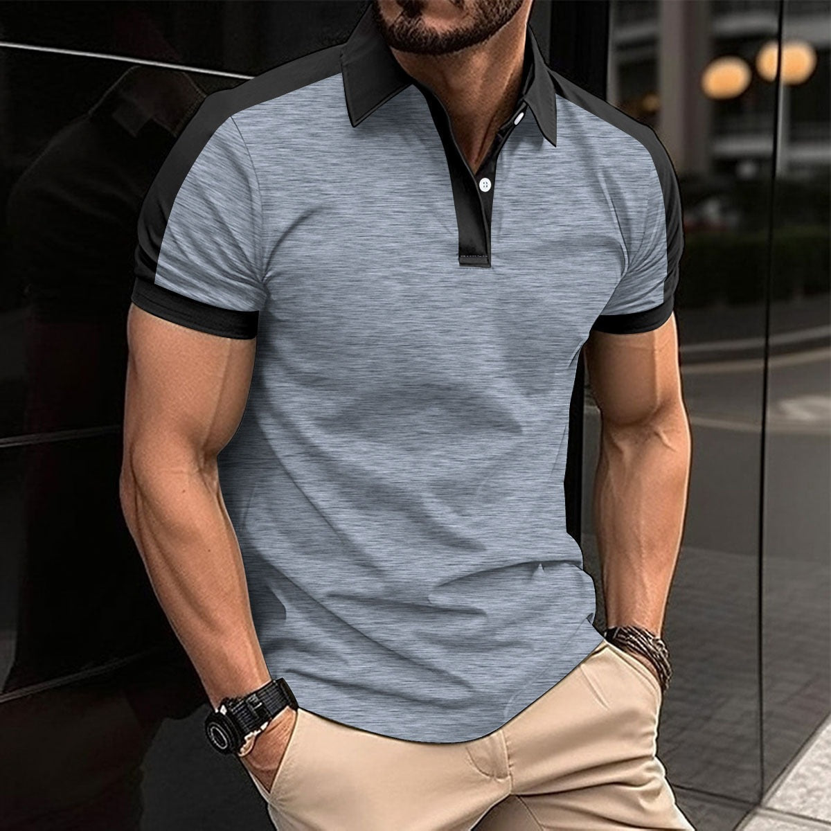 Fitted Mens Classic Polo Shirt
