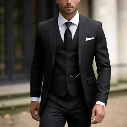 Men's Classic Fit Three Piece Suit
