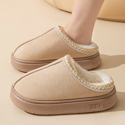 Warm Fleece Women's Slippers Easy Slip On