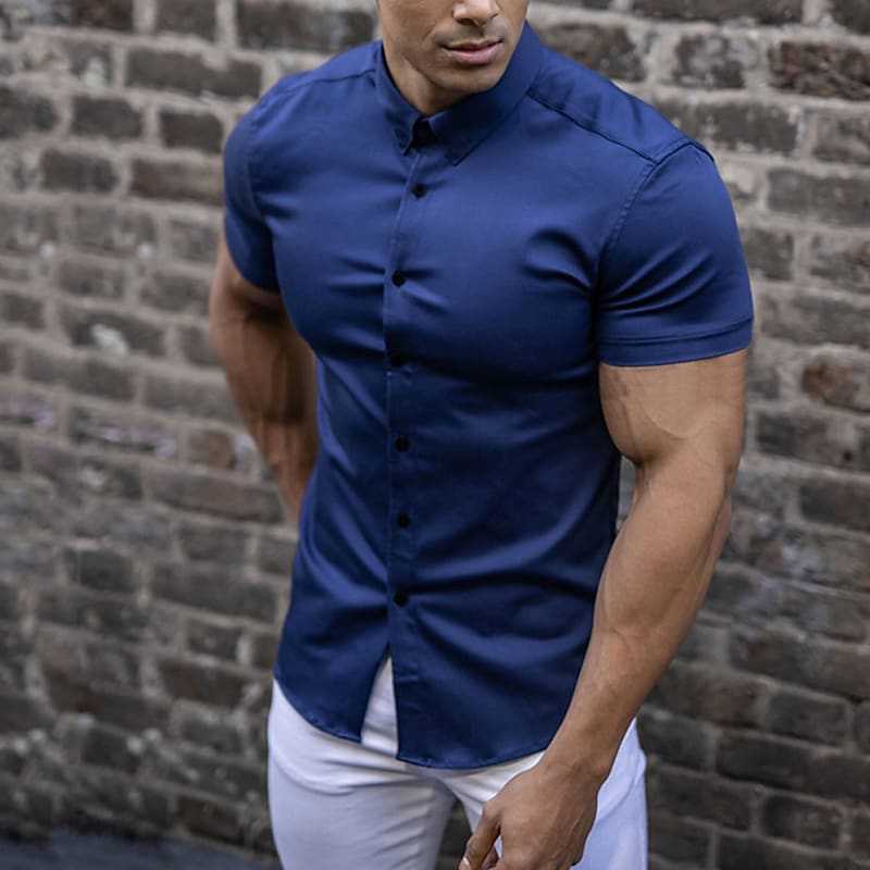 Slim Fit Casual Mens Short Sleeve Tee
