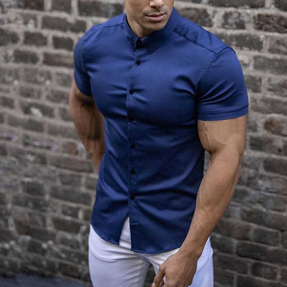 Slim Fit Casual Mens Short Sleeve Tee