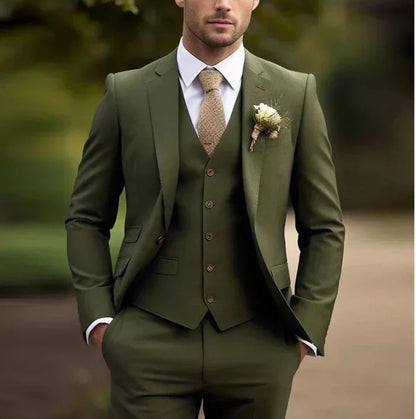 Men's Classic Fit Three Piece Suit