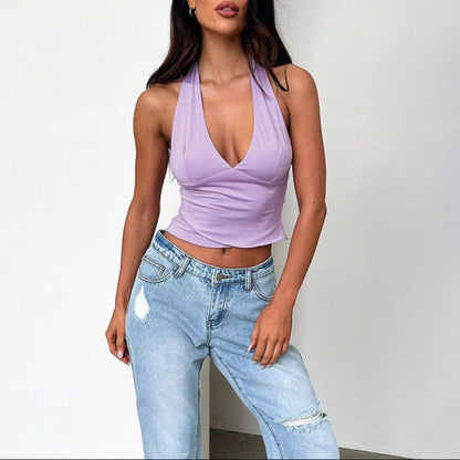 Ladies' Strappy Tank Top - Lightweight Summer Fashion Tee - ModishWorld