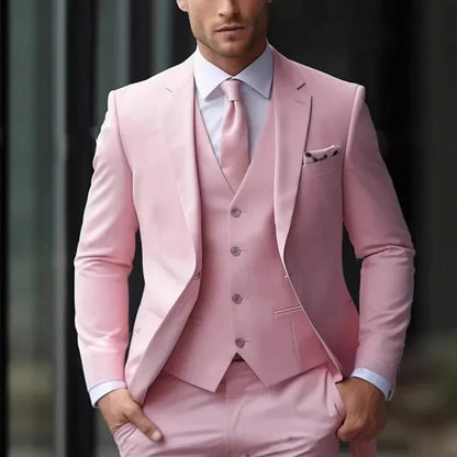 Men's Classic Fit Three Piece Suit