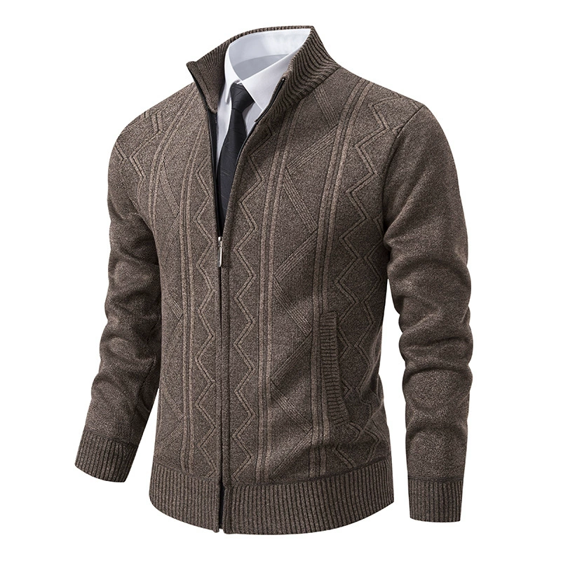 Warm Padded Men's Knit Coat