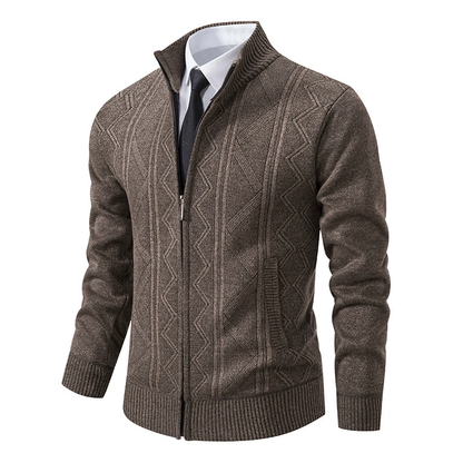 Warm Padded Men's Knit Coat