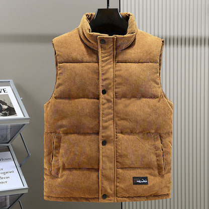 Men's Padded Vest - Thick Quilted Gilet - ModishWorld
