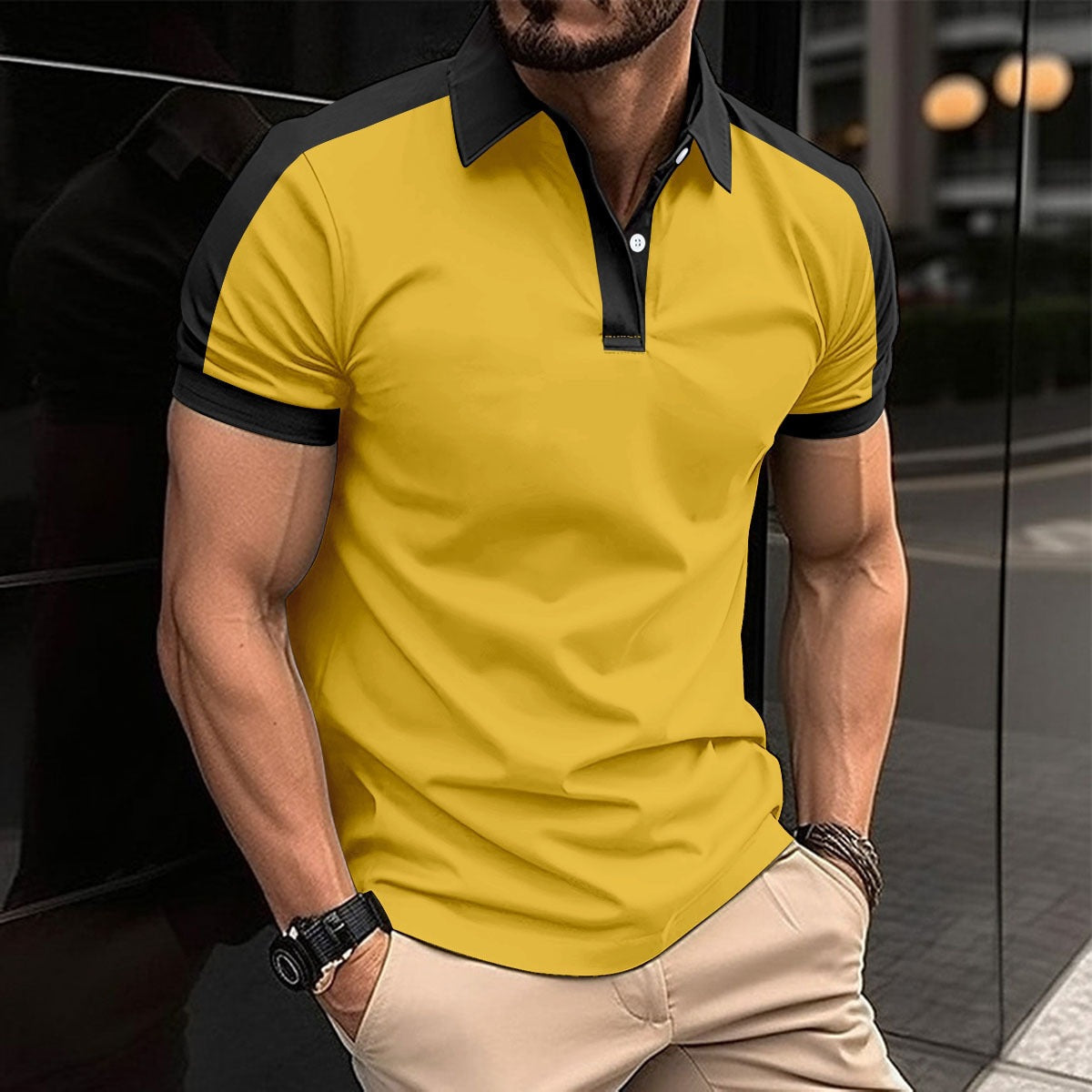 Fitted Mens Classic Polo Shirt